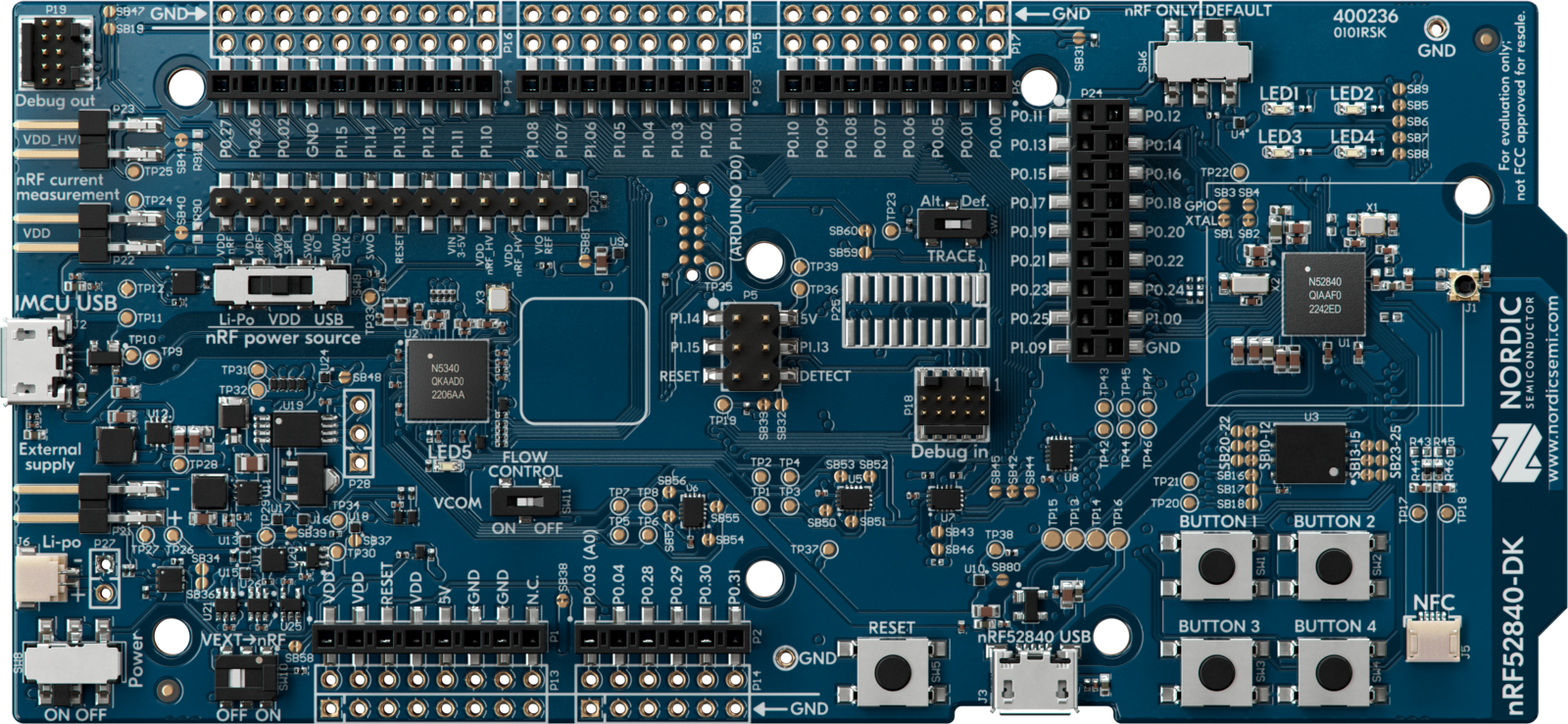 nrf52840DK board